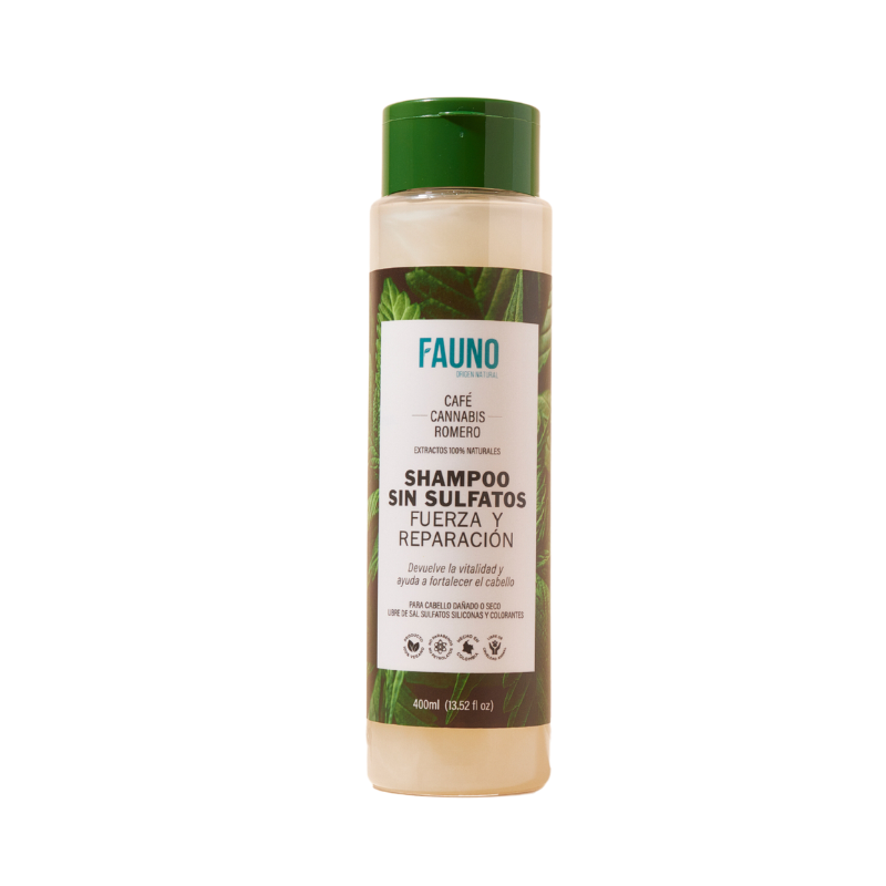 Shampoo sin sulfatos fuerza y reparación 400 ml