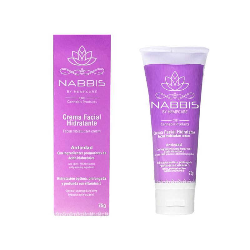 Crema hidratante facial con CBD-antiedad 75 gr